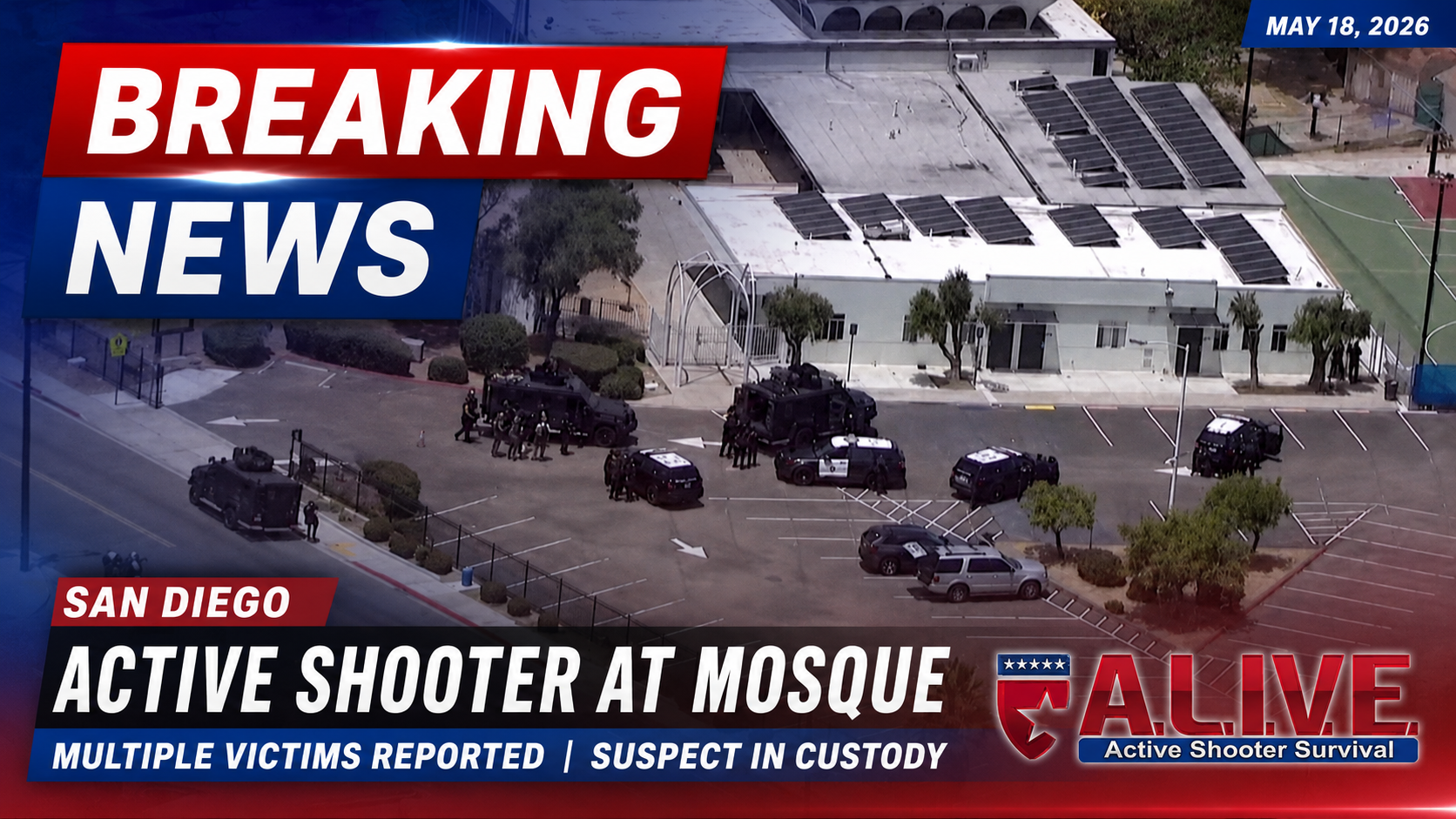 San Diego Mosque Shooting 5-18-26: Why Active Shooter Training Is No Longer Optional