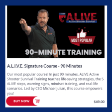 90-Minute Signature Course - A.L.I.V.E. Active Shooter Survival Training