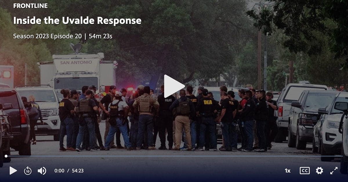 Inside the Uvalde Response (full documentary) Video - FRONTLINE